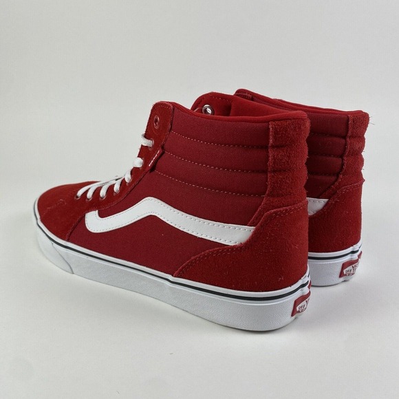 Vans Filmore Hi Suede & Canvas Sneakers Red Mens Size 11 Brand New - Picture 5 of 16